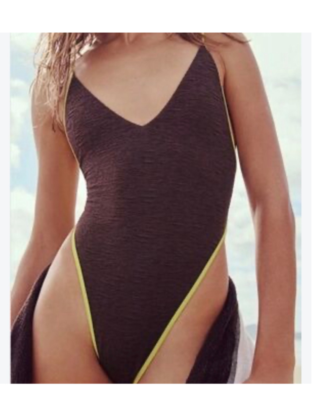 NWT Free People Free-Est Rum Raisin One Piece Suit SZ Medium